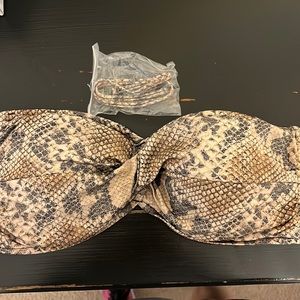 Seafolly Australia snakeskin bathing suit top